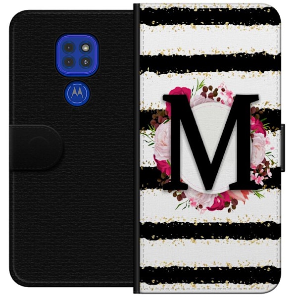 Motorola Moto G9 Play Lompakkokotelo Ta kirjain M