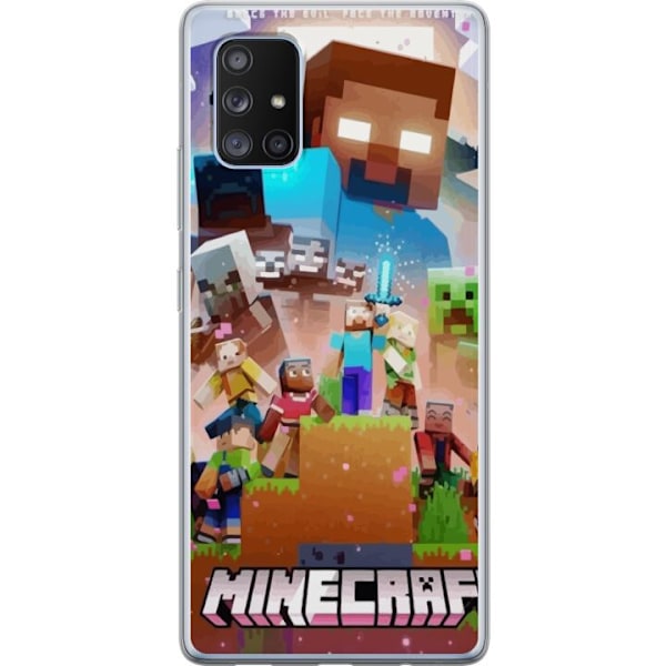 Samsung Galaxy A71 5G Gennemsigtig cover Minecraft