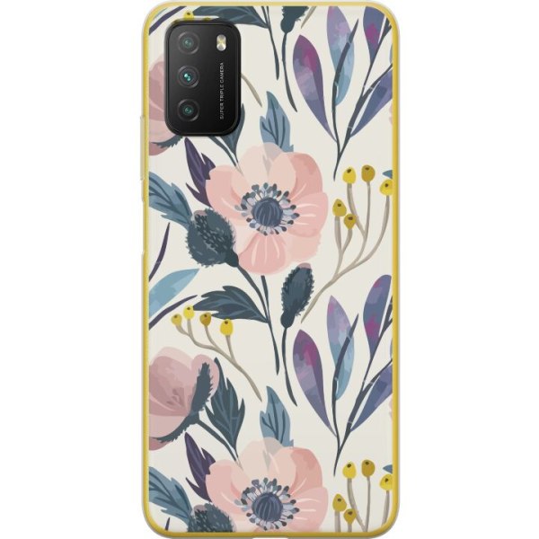 Xiaomi Poco M3  Gennemsigtig cover Blomsterlykke