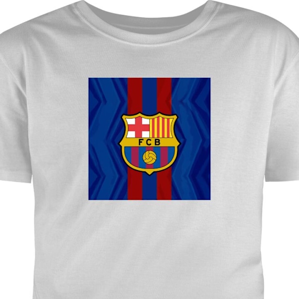 Barn-T-shirt | Bekväm T-shirt för Barn FCB Barcelona grå 2-3 År