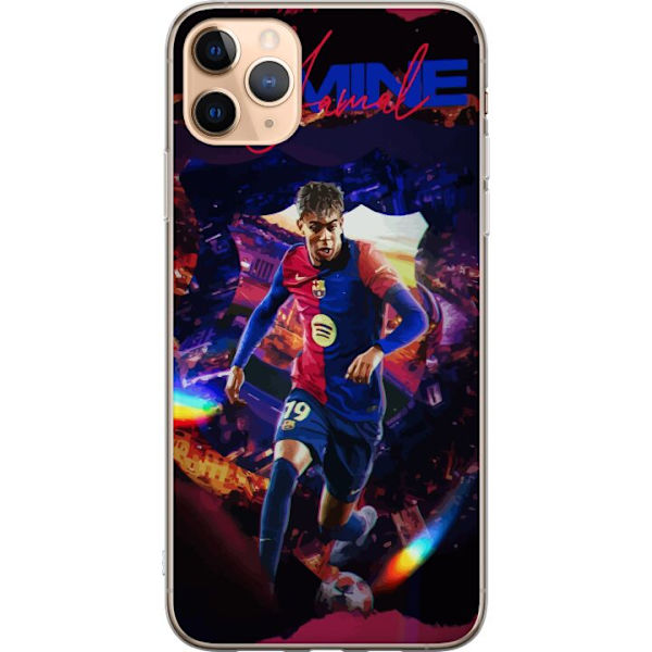 Apple iPhone 11 Pro Max Genomskinligt Skal Yamal Rising Talent FC Barcelona Spelare Ung Fotbollsstjärna Populärt Motiv Sport Spanien Talent