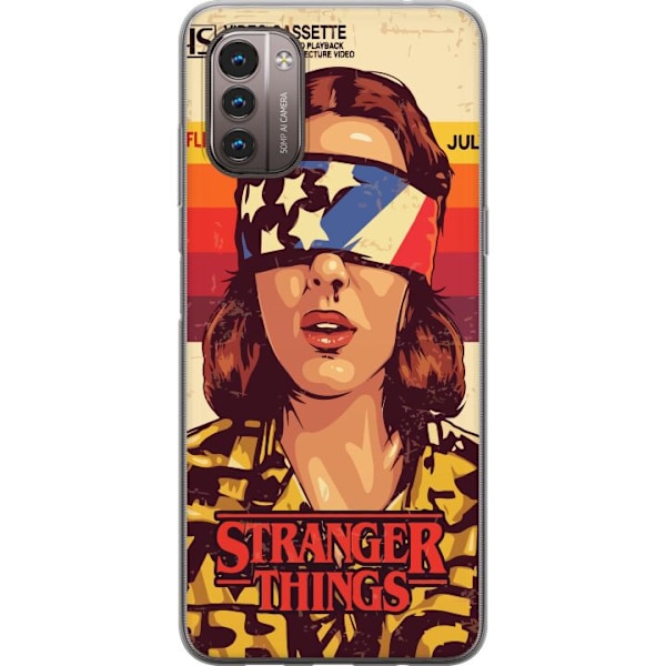 Nokia G21 Gennemsigtig cover Stranger Things VHS