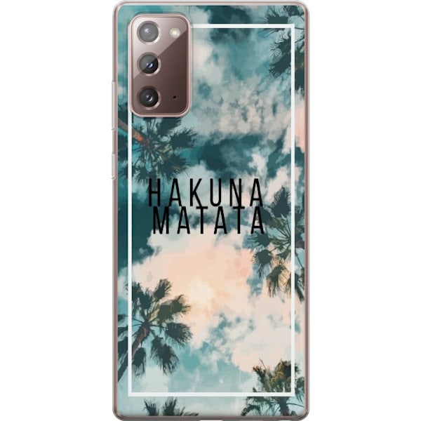 Samsung Galaxy Note20 Gennemsigtig cover Hakuna Matata