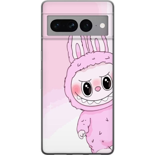 Google Pixel 7 Pro Genomskinligt Skal Labubu Bunny Series