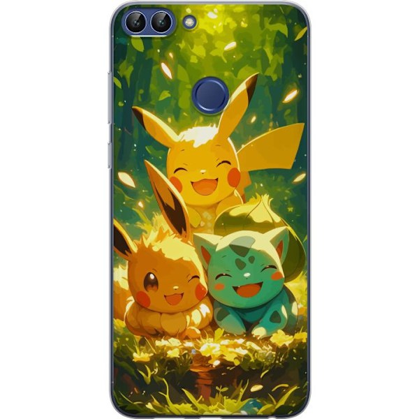 Huawei P smart Läpinäkyvä kuori Pixelmonster pelityyli - v
