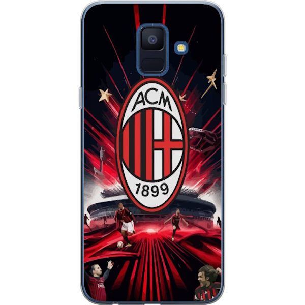 Samsung Galaxy A6 (2018) Gennemsigtig cover AC Milan