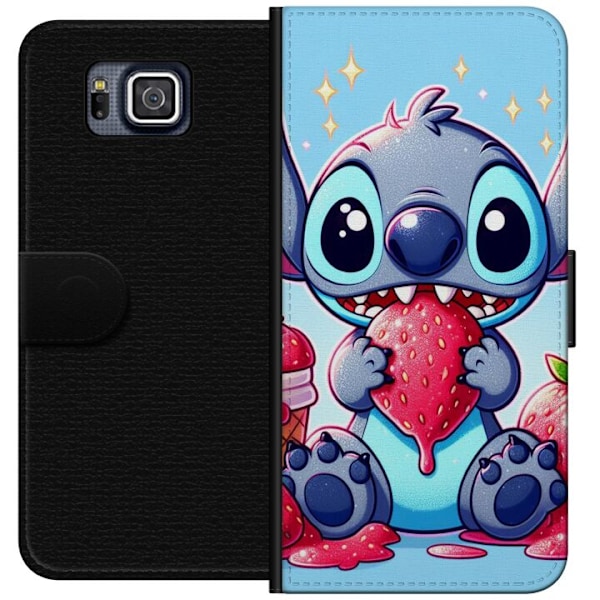 Samsung Galaxy Alpha Plånboksfodral Stitch jordgubbe