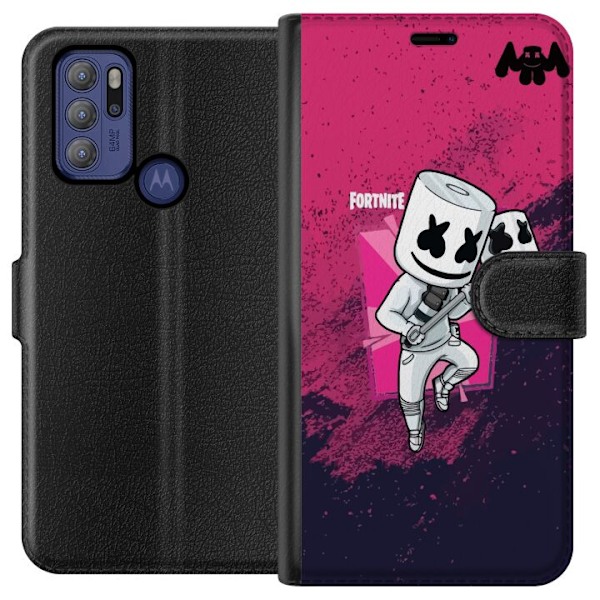 Motorola Moto G60S Lommeboketui Marshmello Fortnite Skin Emote