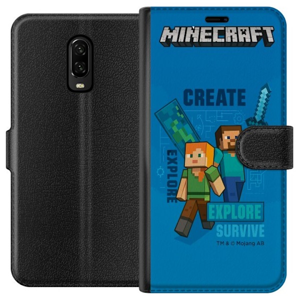 OnePlus 6T Tegnebogsetui Minecraft Huler