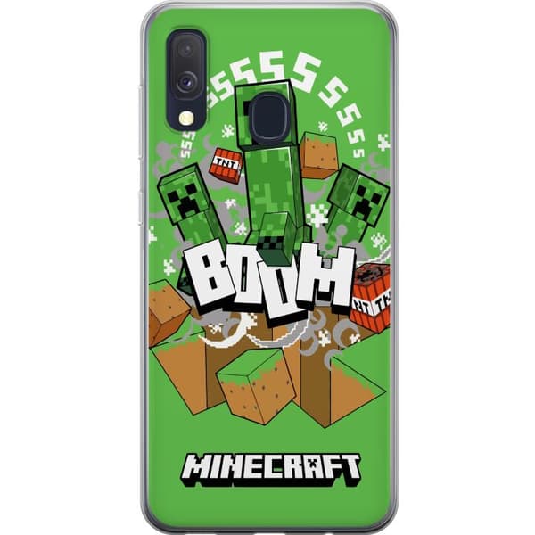 Kompatibelt Mobildeksel til Samsung Galaxy A40 Minecraft Boom