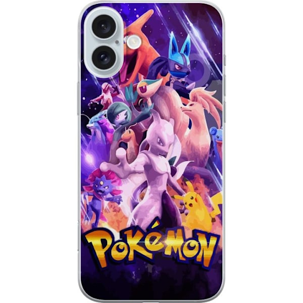 Apple iPhone 16 Plus Läpinäkyvä kuori Pokémon