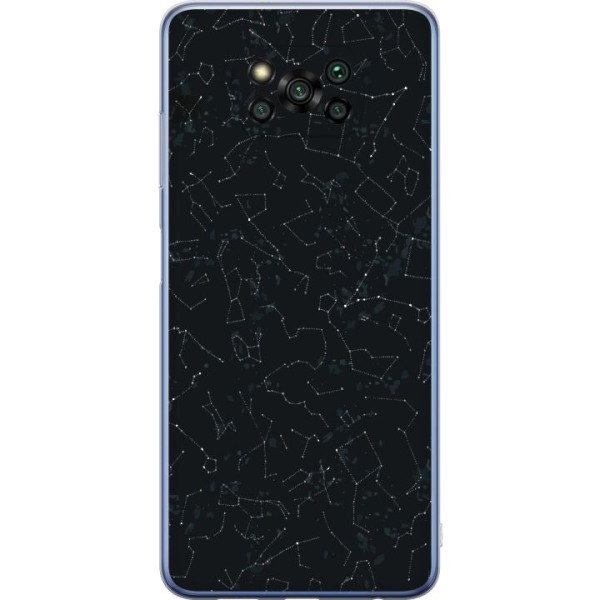 Xiaomi Poco X3 Pro Gennemsigtig cover Stjerneklar himmel