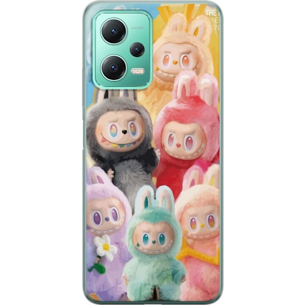 Xiaomi Redmi Note 12 Genomskinligt Skal Labubu Sketch Style – Handritat monster i tusch