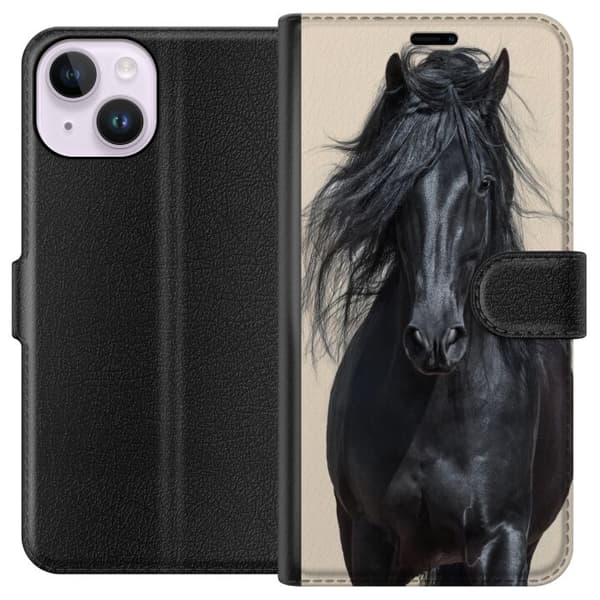 Yhteensopiva Lompakkokotelo Apple iPhone 14 Hevonen