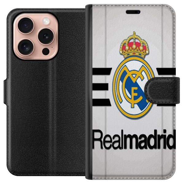 Apple iPhone 16 Pro Tegnebogsetui Real Madrid