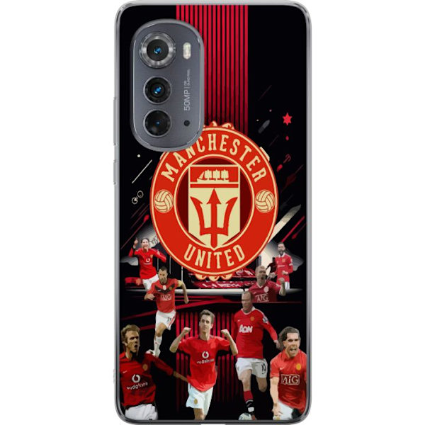 Motorola Edge (2022) Gennemsigtig cover Manchester United F.C.