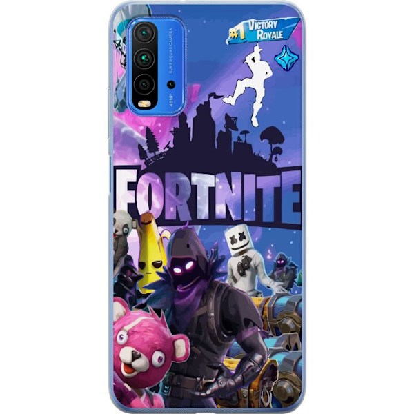 Xiaomi Redmi 9T Gjennomsiktig deksel Fortnite