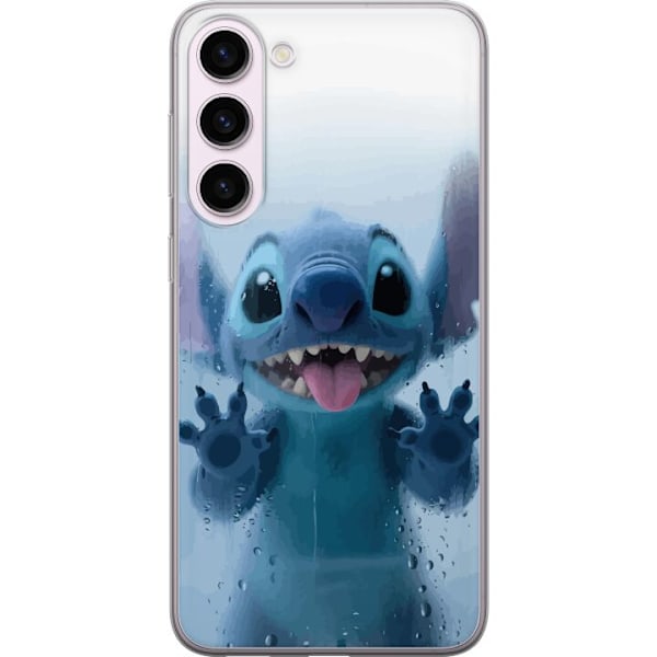 Samsung Galaxy S23+ Genomskinligt Skal Stitch Window View – Stitch vid ett fönster i söt stil