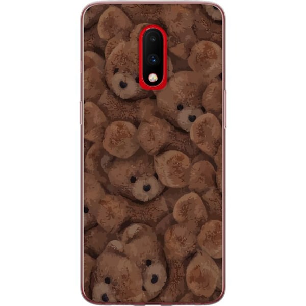 OnePlus 7 Läpinäkyvä kuori Teddy