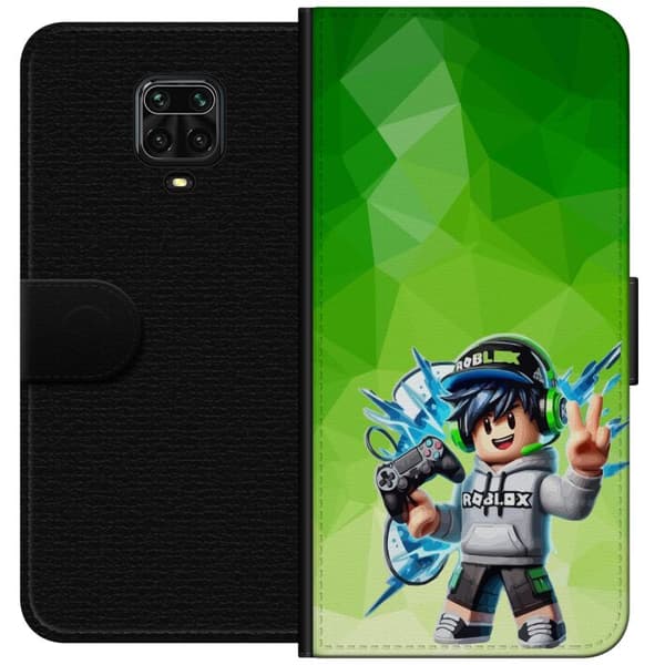 Kompatibelt Plånboksfodral till Xiaomi Redmi Note 9 Pro Spelande avatarfigur grön