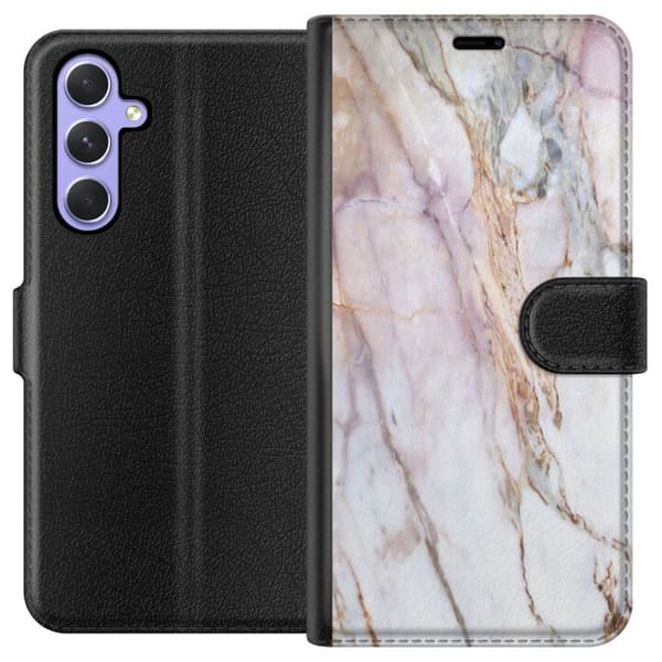 Kompatibelt Lommeboketui til Samsung Galaxy A54 Marmor