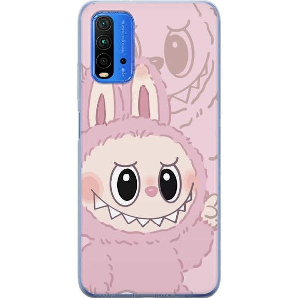 Xiaomi Redmi 9T Gennemsigtig cover Labubu Floral Freak