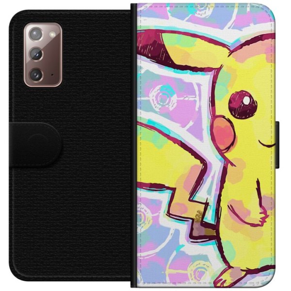 Samsung Galaxy Note20 Plånboksfodral Pikachu 3D