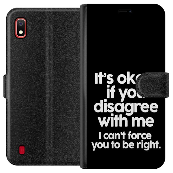 Samsung Galaxy A10 Tegnebogsetui Tekst