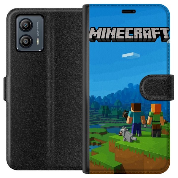 Motorola Moto G53 Plånboksfodral Minecraft Key Art