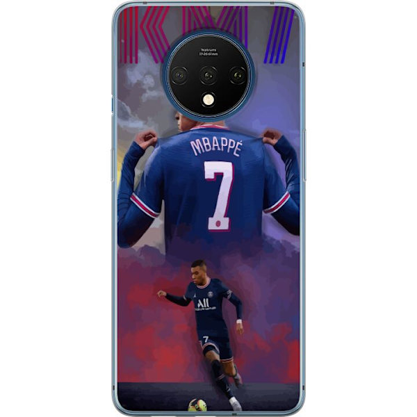 OnePlus 7T Läpinäkyvä kuori MAP Jalkapallo Design Graafinen Kuviointi Moderni Urheiluaihe Trendikäs Jalkapallo Suosittu Graafinen Tyyli Motiivi