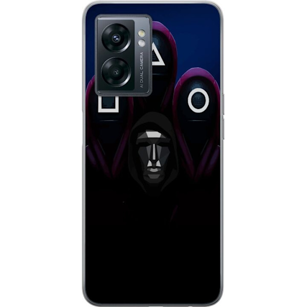 OnePlus Nord N300 Genomskinligt Skal Squid Game Säsong 3 Nya Ikoner Populär Serie TV Motiv Asiatisk Drama Trend Ikoniskt Grafisk Design