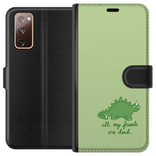 Kompatibelt Plånboksfodral till Samsung Galaxy S20 FE Dinosaurier