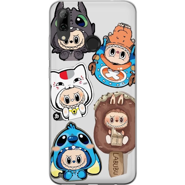 Huawei P smart 2019 Gjennomsiktig deksel Labubu figure samling - Pop Mart Labubu The Monsters i fargerik design