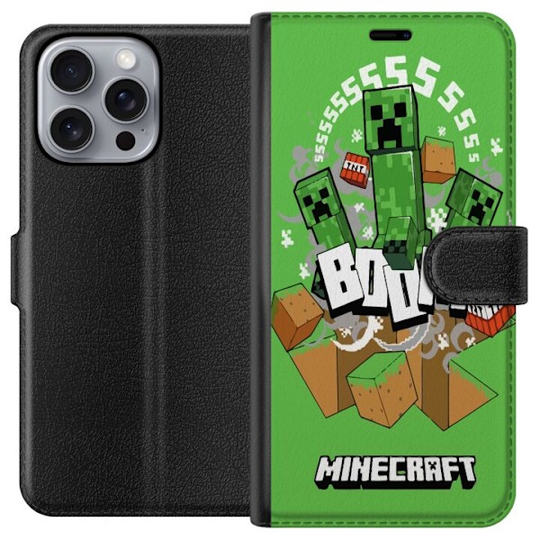 Apple iPhone 16 Pro Max Lommeboketui Minecraft