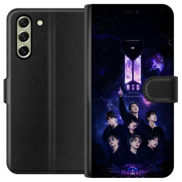Kompatibel Tegnebogsetui til Samsung Galaxy S21 FE 5G BTS lilla