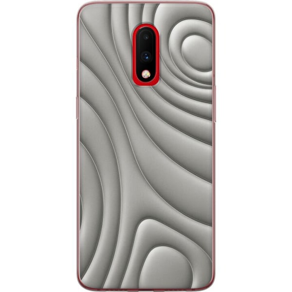 OnePlus 7 Läpinäkyvä kuori Hopea-aallot