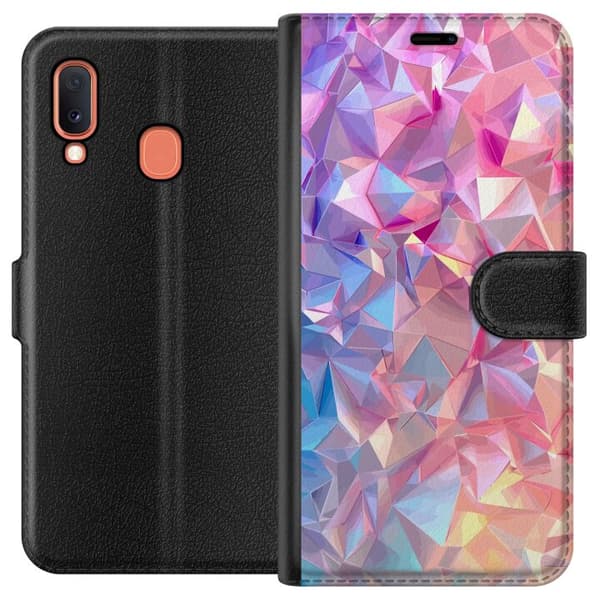 Kompatibel Tegnebogsetui til Samsung Galaxy A20e Dimensional Fantasi