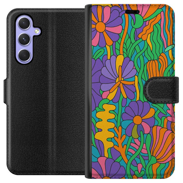 Samsung Galaxy A54 Tegnebogsetui Farveeksplosion