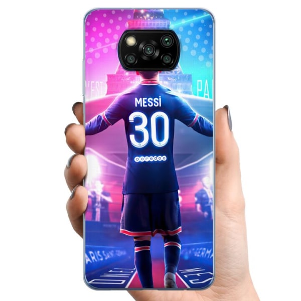 Xiaomi Poco X3 NFC TPU Matkapuhelimen kuori Lionel Messi