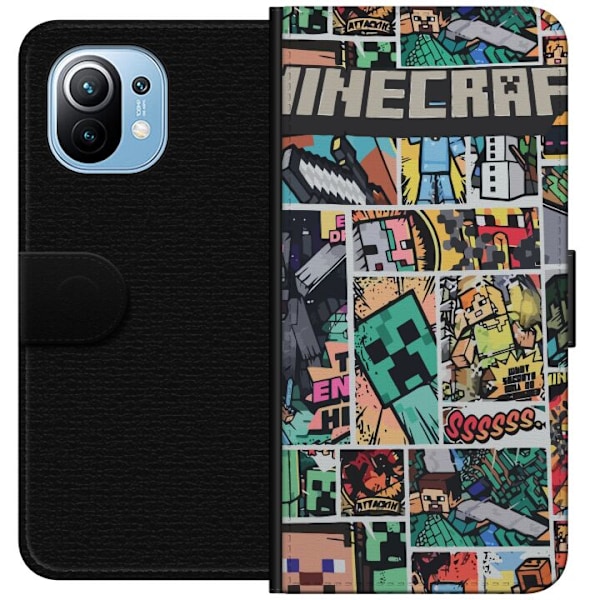 Xiaomi Mi 11 Lompakkokotelo Minecraft Taide
