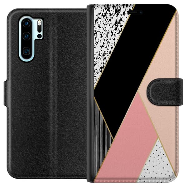 Kompatibelt Lommeboketui til Huawei P30 Pro Mønster
