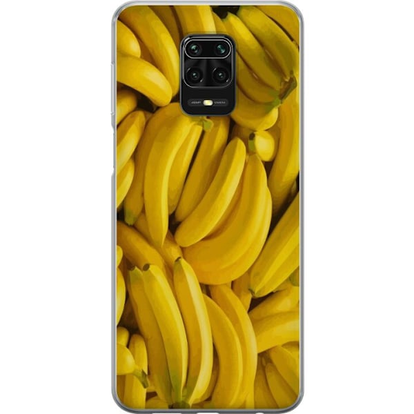 Xiaomi Redmi Note 9S Genomskinligt Skal Banana Pattern – lekfullt mönster med gula bananer