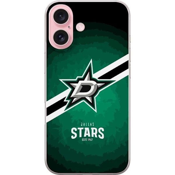 Apple iPhone 16 Läpinäkyvä kuori Dallas Stars (NHL)