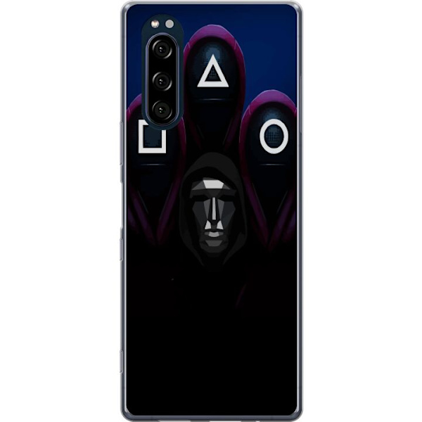 Sony Xperia 5 Genomskinligt Skal Squid Game Säsong 3 Nya Ikoner Populär Serie TV Motiv Asiatisk Drama Trend Ikoniskt Grafisk Design