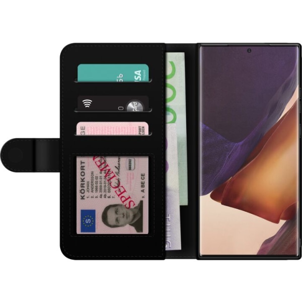 Samsung Galaxy Note20 Ultra Lompakkokotelo Sateenkaari Panda