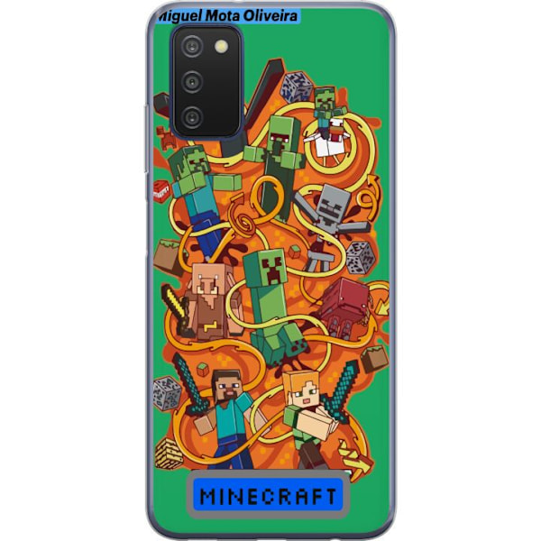 Samsung Galaxy A03s Genomskinligt Skal Minecraft