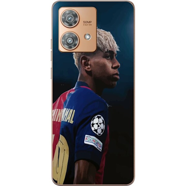 Motorola Edge 40 Neo Läpinäkyvä kuori Lamine Yamal - Barcelonan ihmelapsi fokuksessa