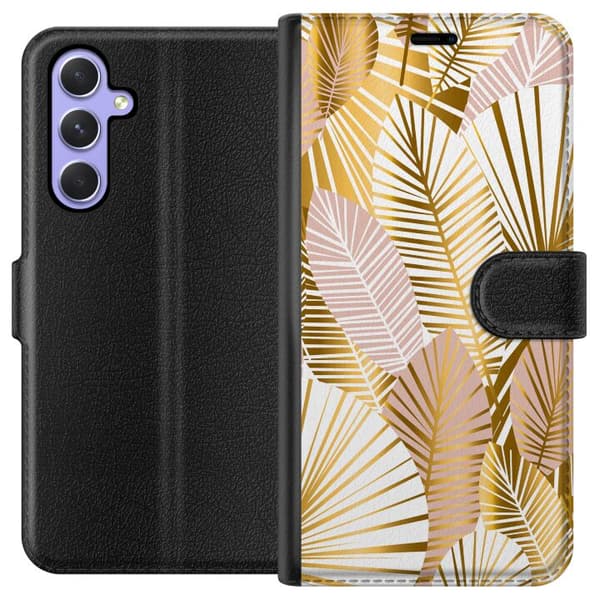 Kompatibelt Lommeboketui til Samsung Galaxy A54 Gull