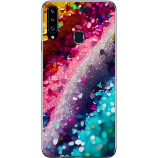 Kompatibelt Mobildeksel til Samsung Galaxy A20s Glitter