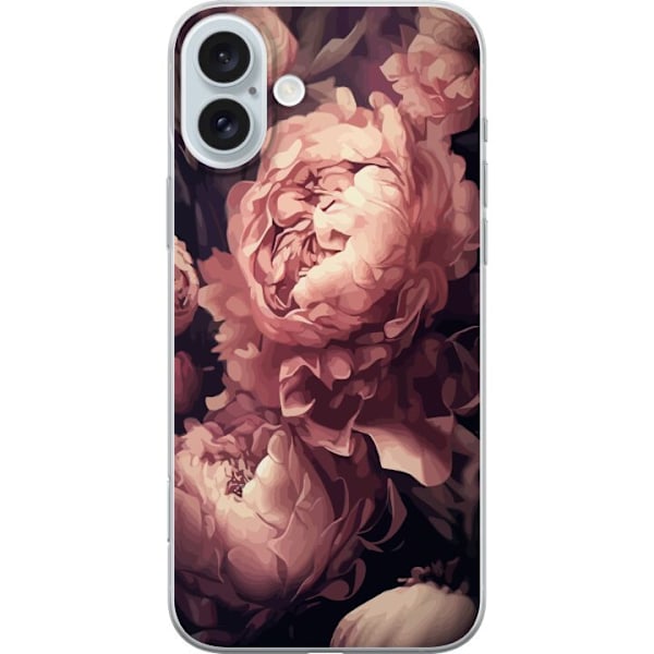 Apple iPhone 16 Plus Gennemsigtig cover Blomster